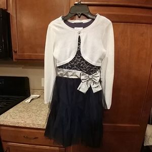 Bonnie Jean Girls Holiday Dress Size 14 with Large